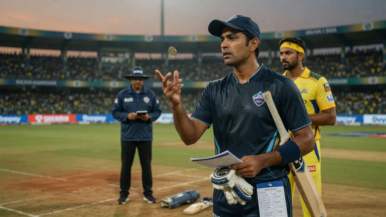 A top-order batter plays an aggressive drive during a night T20 innings with the field set deep on the boundary