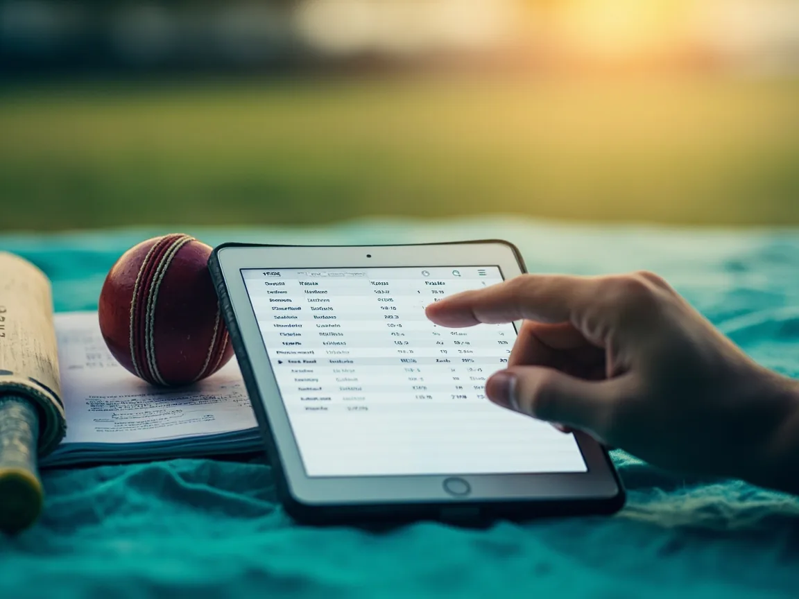 Cricket scoring events flowing into a fantasy points calculator
